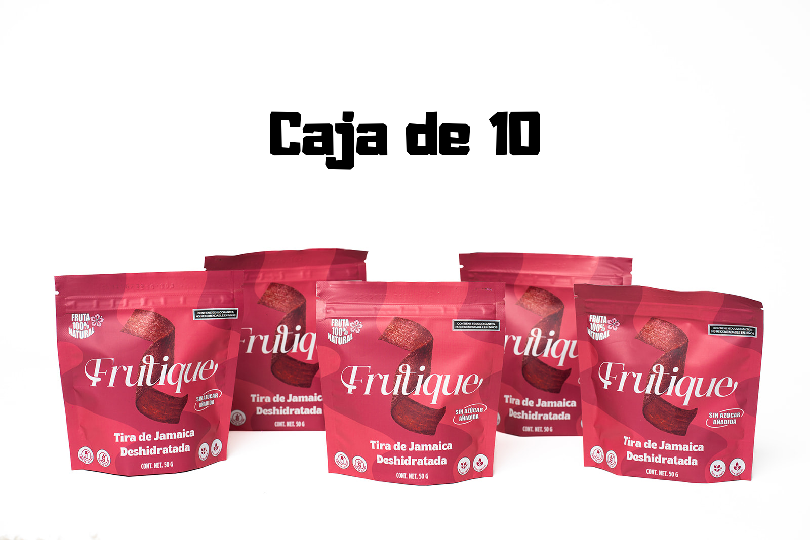 CAJA CON 10 PIEZAS SABOR JAMAICA